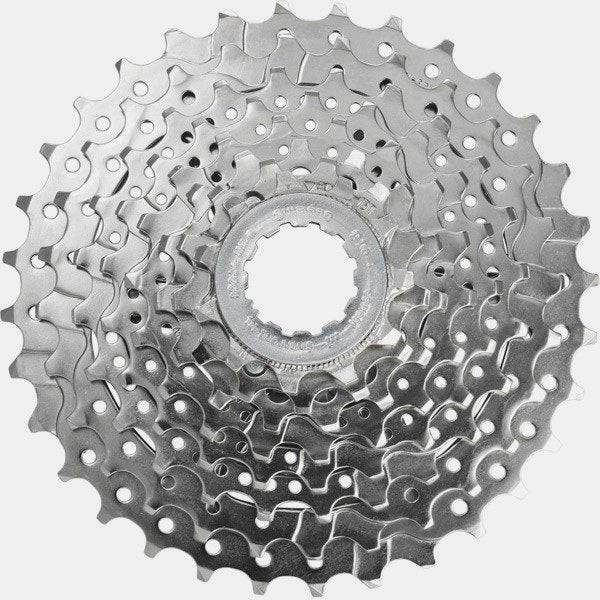 Shimano Claris CS-HG50 8-speed cassette with 12-25T gears and Hyperglide technology for smooth shifting on bike components