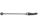 Black Bontrager Boost 141 Rear Skewer for Trek Boost 141 Hubs, 158mm length, bike component for secure wheel attachment.