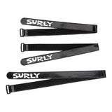 Surly Whip Lash Gear Strap Set with adjustable nylon straps and mounts for securing gear on bike frames.