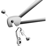 Durable M Part gear hanger for Stevens and Corratec bikes, replacement bicycle component, shown in black with mounting details.