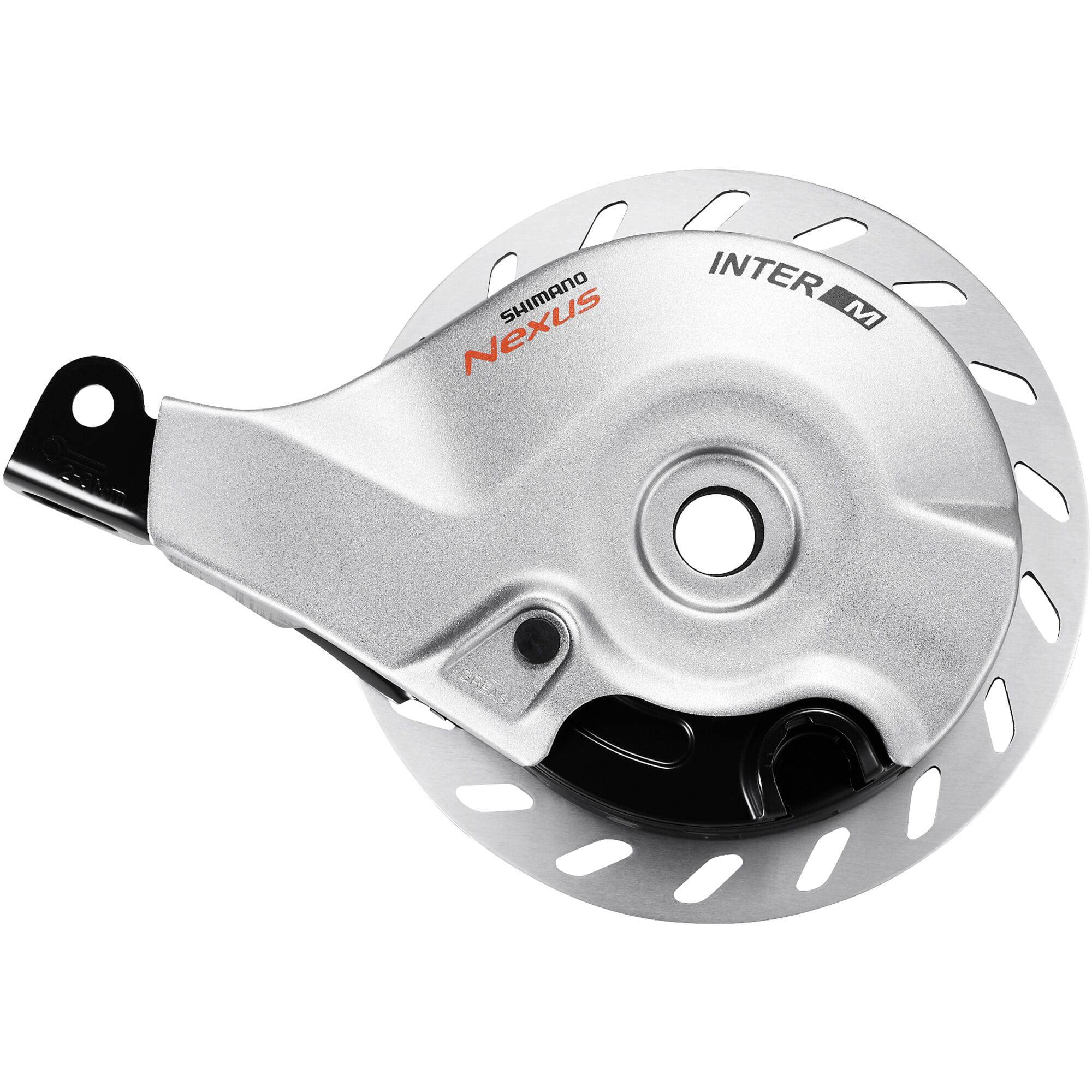 Shimano Nexus BR-C3001-R-DX rear roller brake with 3/8 x 8.2 mm washer for hub mounting, component image showing brake and washer.
