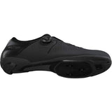 Shimano RC3 (RC302) road cycling shoes with BOA dial, reflective print, and sleek design for performance cycling.