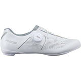 Shimano RC3W women's road cycling shoes with BOA L6 dial and reflective prints, featuring a sleek design and breathable uppers.