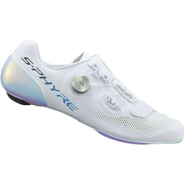 Shimano S-PHYRE RC9 PWR RC903P road cycling shoes with BOA Li2 closure system, black with sleek design and breathable upper