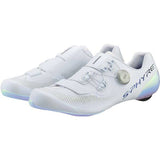 Shimano S-PHYRE RC9 PWR RC903P road cycling shoes with BOA Li2 closure system, black with sleek design and lightweight construction.