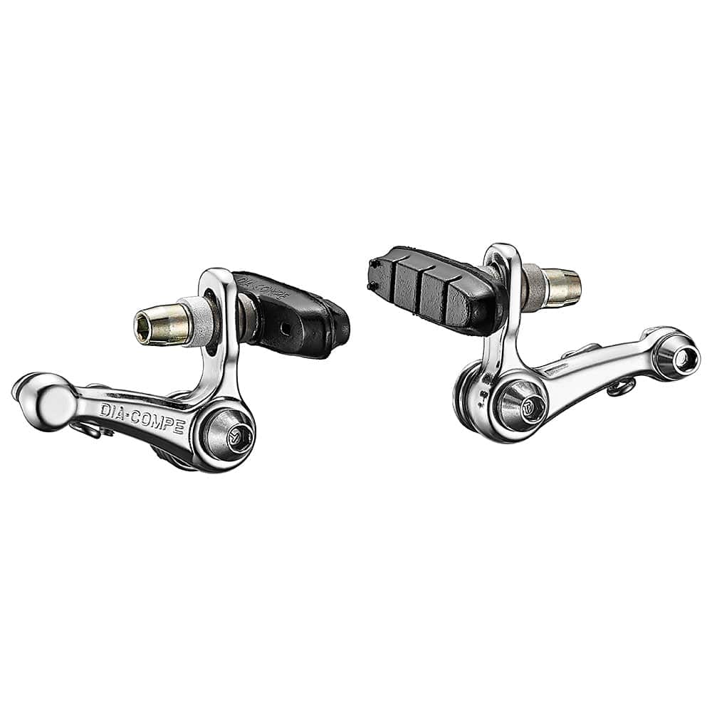 Dia-Compe DC980 cantilever brake with dual spring tension adjustment and cables, bicycle component for reliable stopping power.