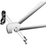 M Part gear hanger replacement for Stevens, Felt, and Kona bikes, durable bicycle component part with metal finish.