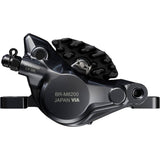 Shimano Deore XT BR-M8200 2-pot hydraulic disc brake caliper for front or rear post mount mountain bike components.