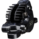 Shimano Deore XT BR-M8200 2-pot hydraulic disc brake caliper for front or rear post mount bike components.