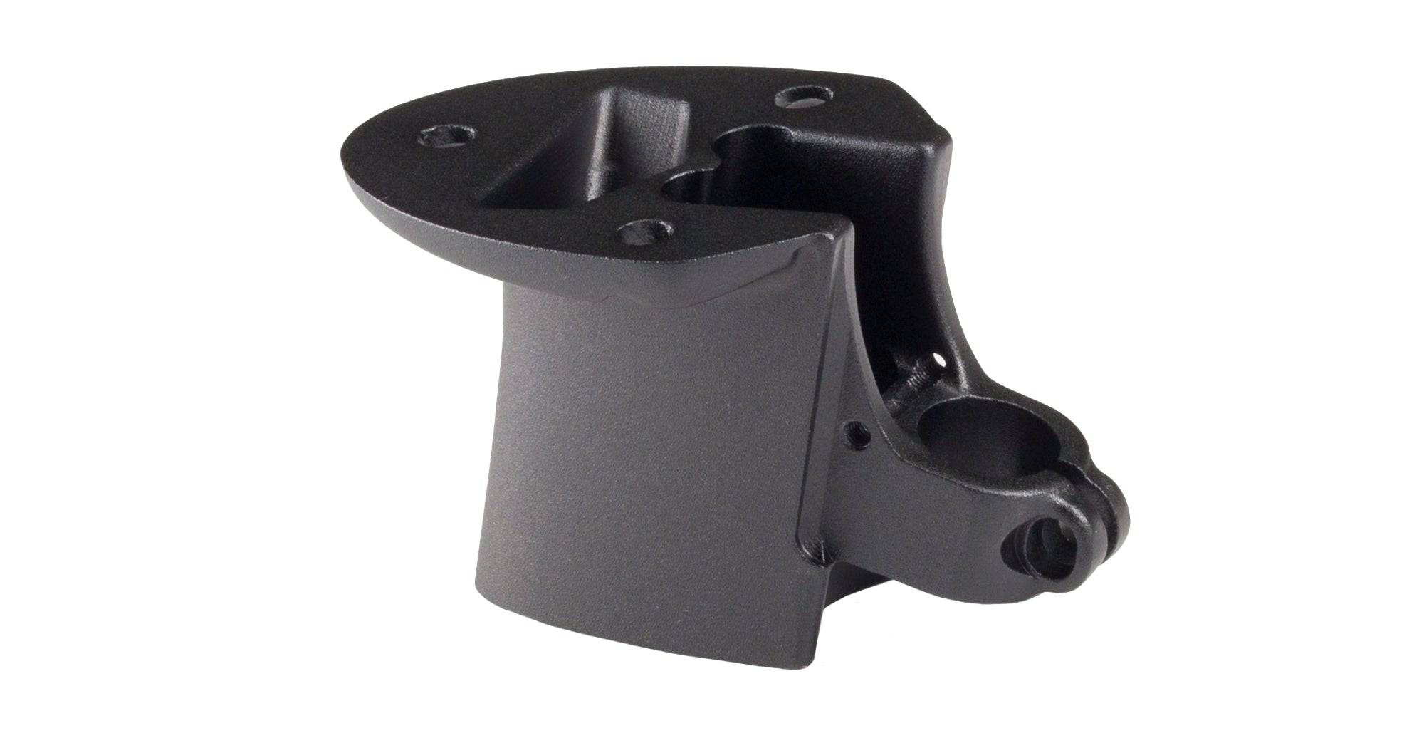 Bontrager Speed Concept road bike stem in black, 67mm length with 50° angle, mounted on a bike handlebar.