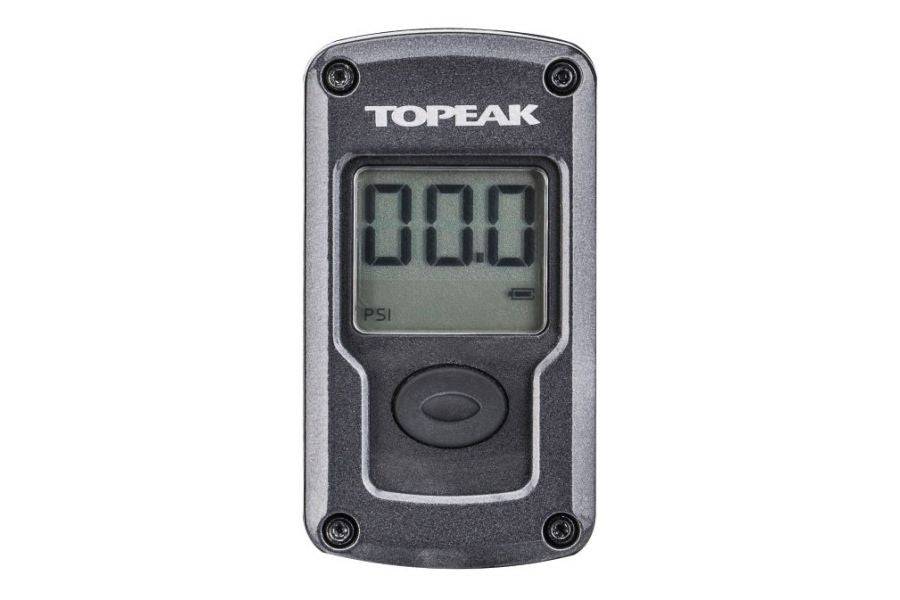Topeak Spare Gauge Set for Morph Turbo Digital Pump, black accessories for accurate tire pressure measurement.