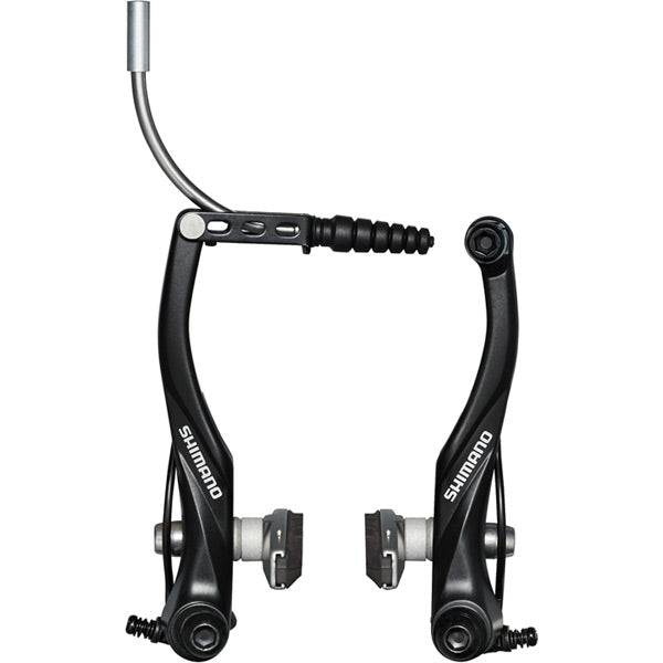 Shimano Alivio BR-T4000 V-Brakes with S65T shoes, bike components for reliable stopping in wet weather conditions