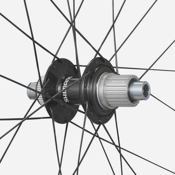 Shimano WH-RX880 microspline freehub body replacement part for bike wheel component, showing the detailed metal hub and splines.