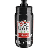 Elite Fly Racing water bottle for cyclists, BPA-free hydration bidon with a sleek design and secure cap for on-the-go cycling hydration.