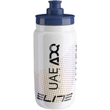 Elite Fly Racing water bottle for cyclists, BPA-free hydration bidon with ergonomic design and secure screw cap.