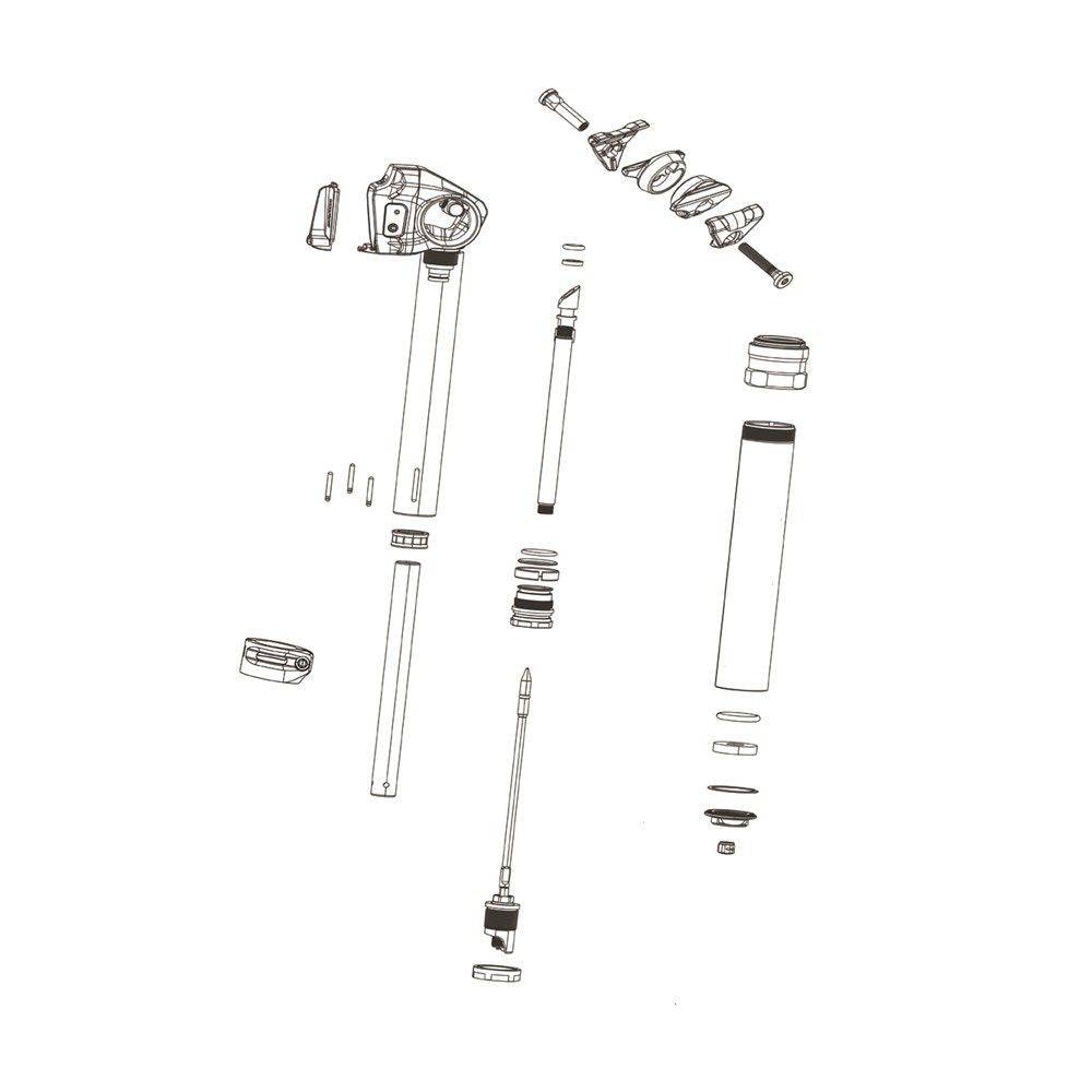 RockShox Spare - SeatPost Spare Parts Top Cap Black/Dust Wiper Assembly Kit -Reverb & Reverb Stealth B1: | Swinnerton Cycles