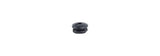 Black Trek seat tube wire routing grommet for Di2 and EPS electronic shifting components on bicycle frame.