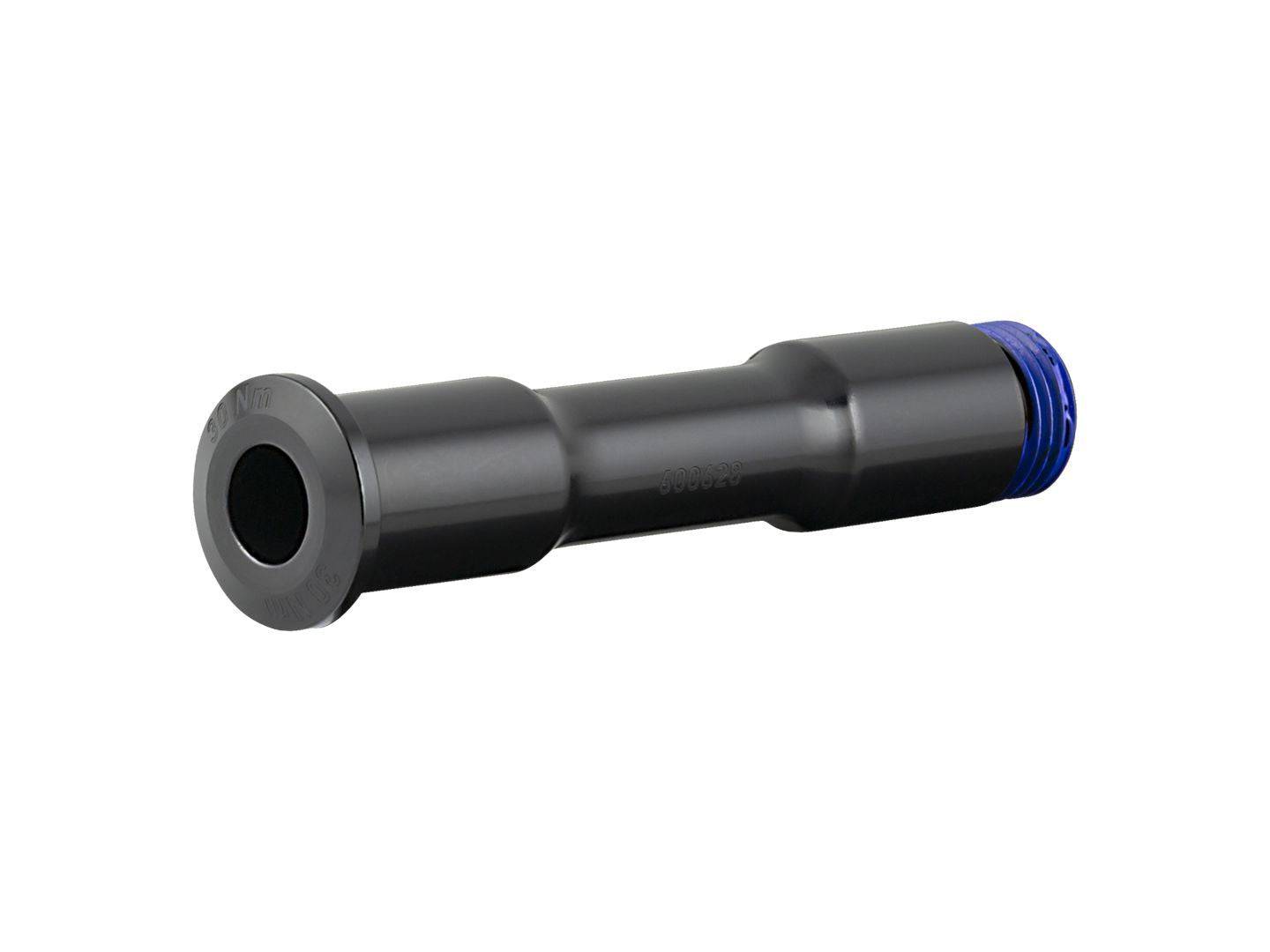 Black Trek Slash 29 main pivot axle bolt, 17mm x 87mm, replacement component for mountain bike frame.