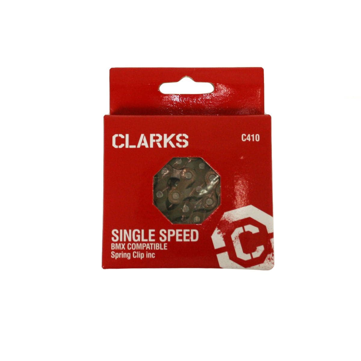 Clarks BMX/Freestyle/Fixie/Track Single Speed Chain 1/2x1/8 x112 Links Spring Clip Inc.: SINGLE SPEED | Swinnerton Cycles