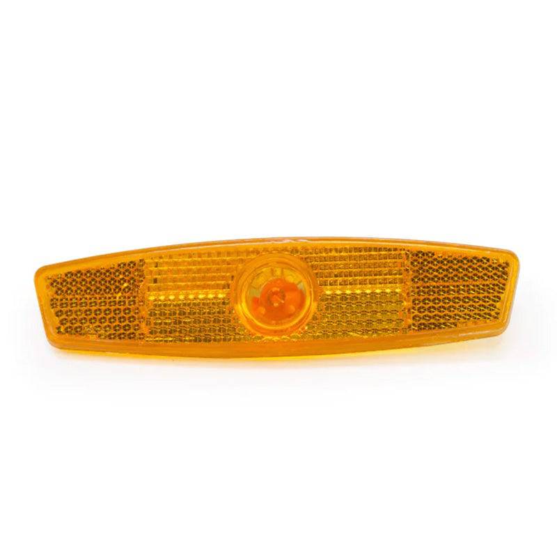 Burley Amber Wheel Reflector for trailers, enhancing safety and visibility, fits all Burley trailer models.