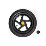 Burley 12.5-inch Travoy replacement wheel with dust caps, designed for smooth riding, compatible with 2010-2020 models.