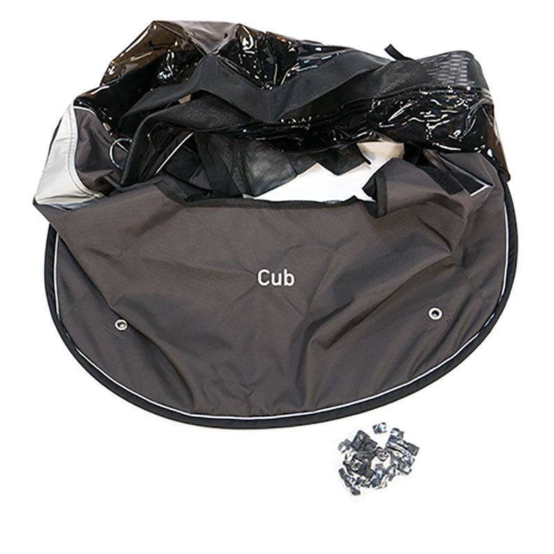 Burley Cub trailer replacement floor and side panels for 2008+ models, durable accessories for bike trailer customization.
