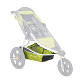 Burley Solstice jogging stroller replacement basket, durable storage accessory with mesh sides and sturdy construction.