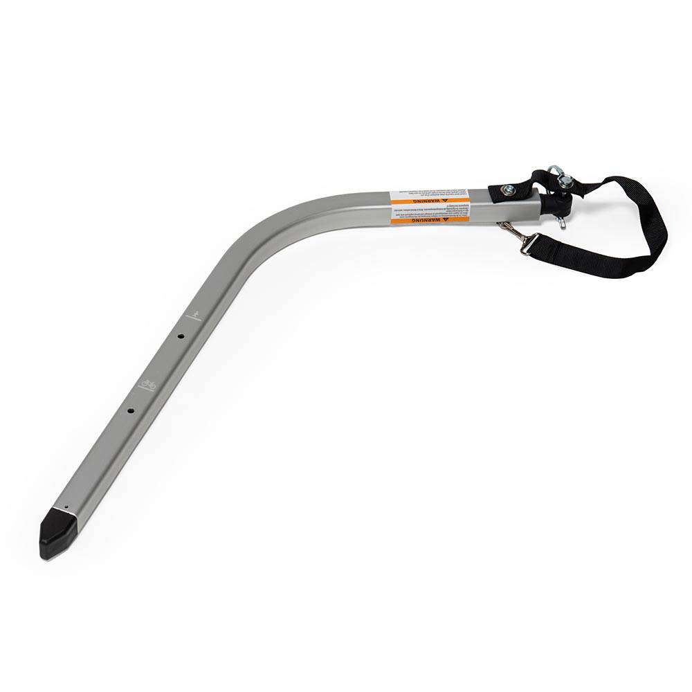 Burley tow bar assembly for bike trailers, compatible replacement part, durable accessories for secure trailer towing.
