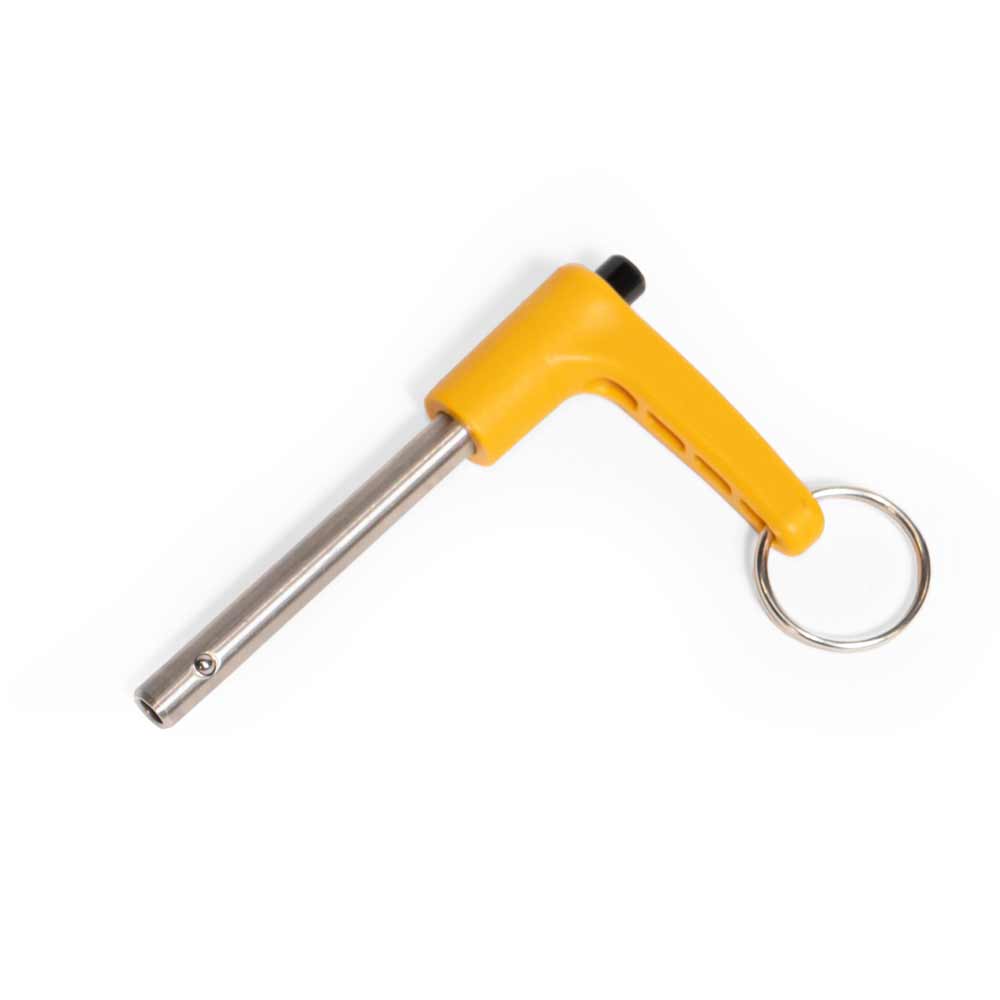 Burley Quick Receiver Retaining Pin for bike trailers, durable metal accessory ensuring secure attachment and easy removal.
