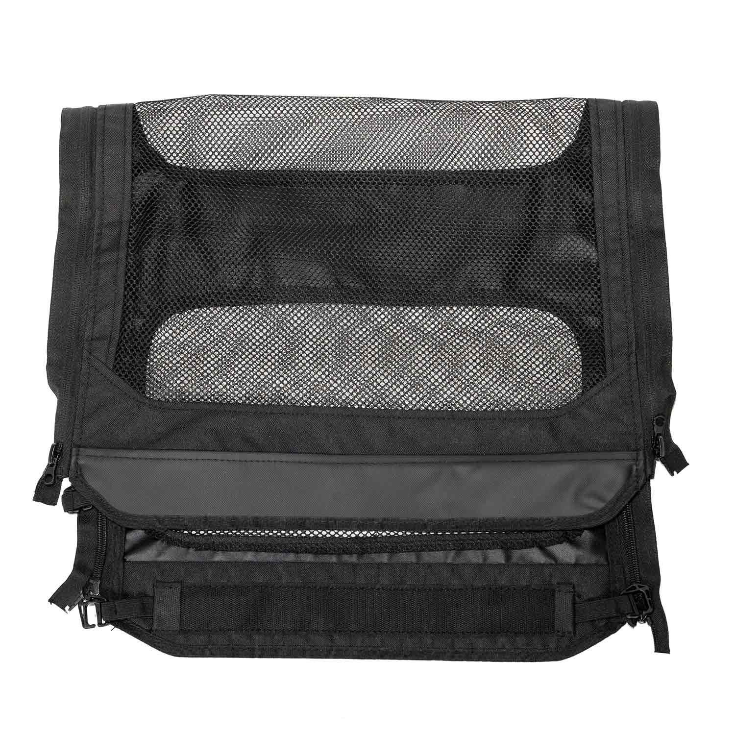 Burley Bark Ranger XL 2022+ front window replacement accessory, clear plastic pane for bike trailer visibility.