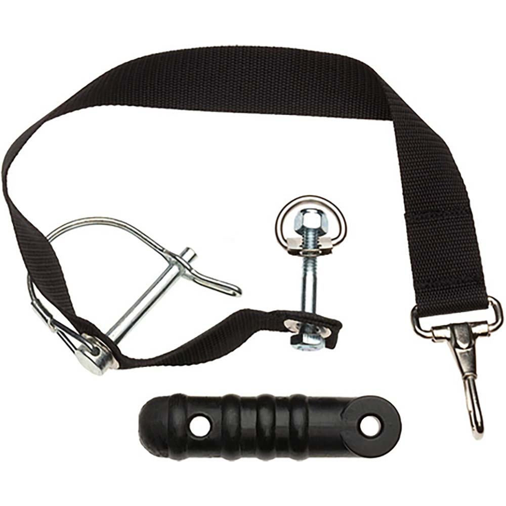 Burley Square Flex Connector Kit with safety strap for bike trailers and tow bars, durable bike trailer accessory.