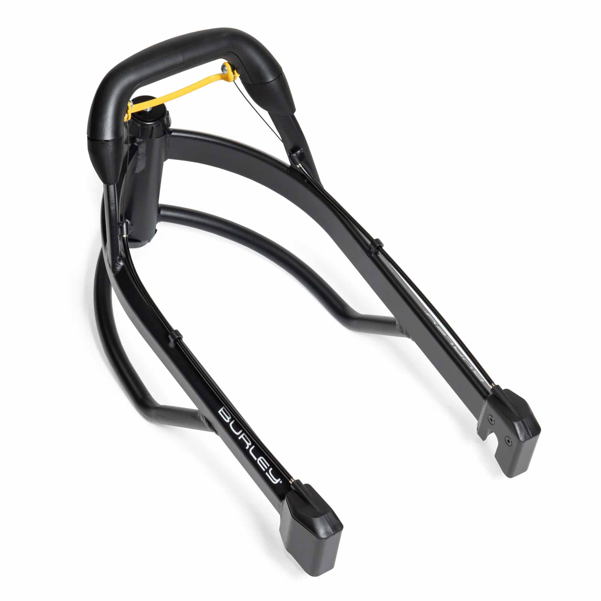 Burley Coho XC front yoke assembly for bike trailer, adjustable width, spare part, compatible with Burley bike trailers.