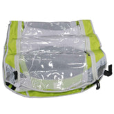 Burley D'Lite & Cub trailer covers with waterproof zippers and adjustable sunshade, designed as durable accessories for bike trailers.