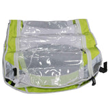Burley D'Lite & Cub trailer covers with waterproof zippers and adjustable sunshade, designed as durable accessories for bike trailers.