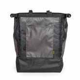 Burley Lower Market Bag 40L tote with removable base and trailer clips, black waterproof accessories for bike cargo storage.