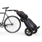 Burley Transit Messenger Bag with laptop sleeve and Travoy trailer clips, displaying a durable, versatile accessories bag with organization features.