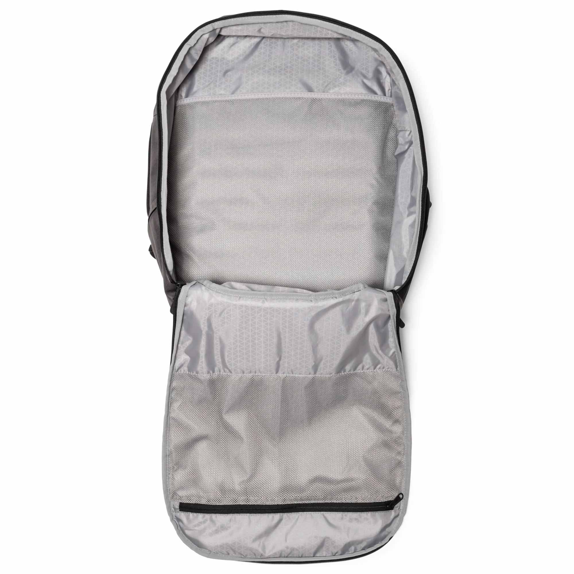 Burley Transit Backpack 28L water-resistant laptop bag with multiple carry options, featuring sturdy straps and a sleek design.