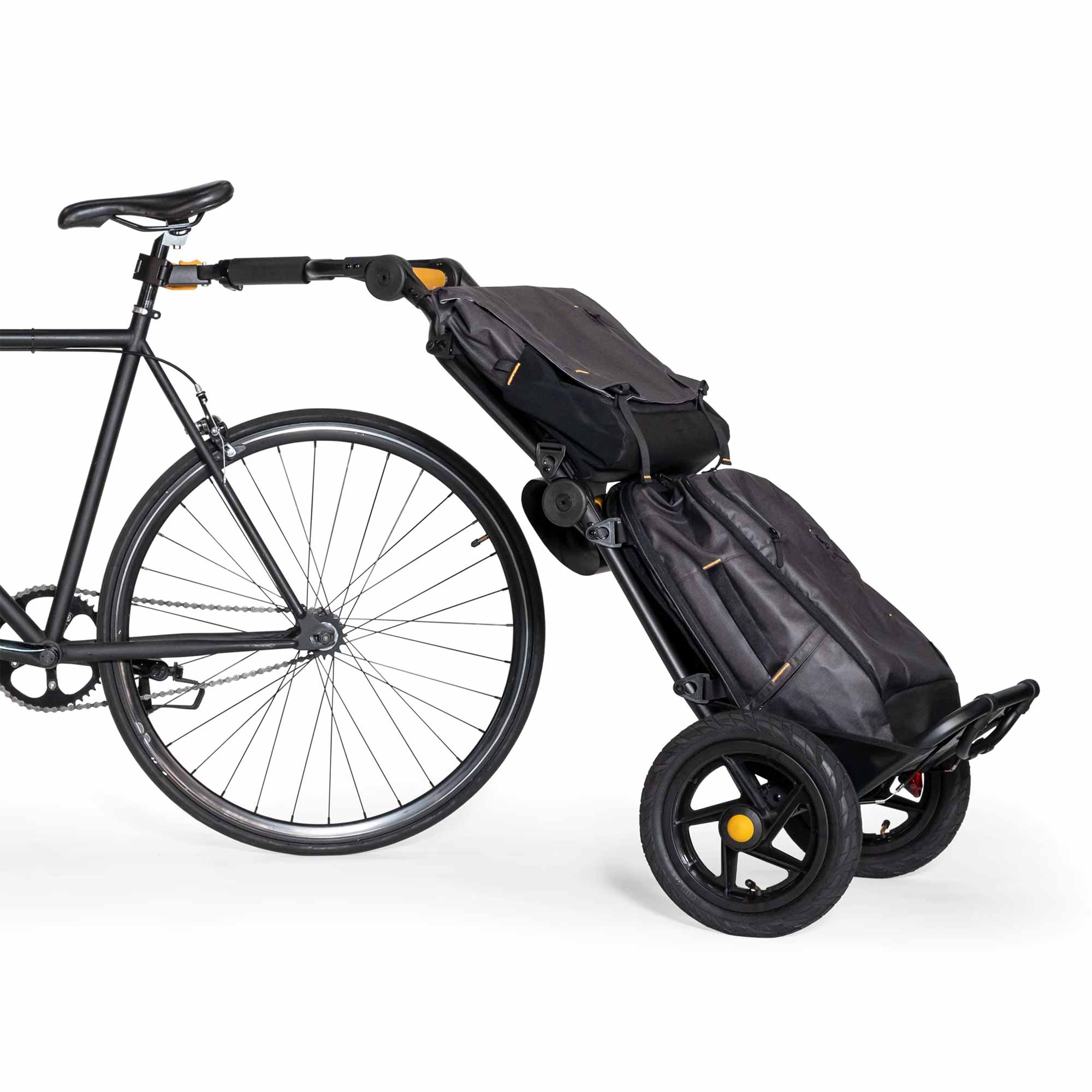 Burley Transit Backpack 28L water-resistant laptop bag with multiple carry options, featuring padded compartments and adjustable straps.
