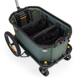 Burley Hopper Interior Organizer Kit with dividers and mesh pockets for trailer storage, designed for easy organization.