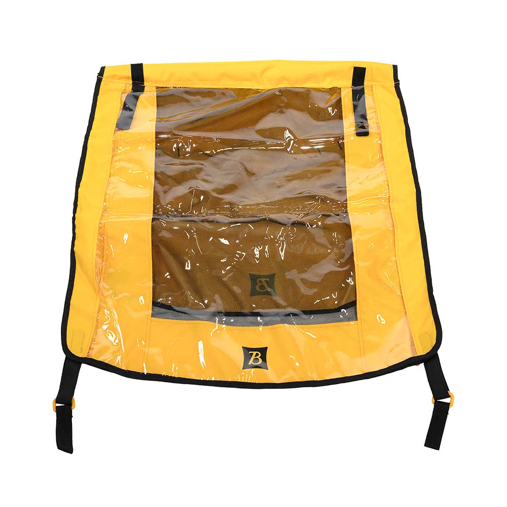 Weather-resistant Burley Bee replacement cover for bike trailer, fits 2014-2018 models, protects against rain and wind.