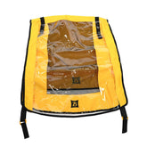 Weather-resistant Burley Bee replacement cover for bike trailer, designed to protect and shield from the elements.