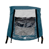 Burley Encore X waterproof trailer cover for 2019+ models, made of durable weather-resistant material, accessory for bike trailers.