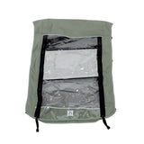 Burley D'Lite & Cub trailer covers with waterproof zippers and adjustable sunshade, designed for outdoor bike trailer protection.