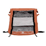 Burley Cub X replacement cover in sandstone red for 2019+ trailers, outdoor accessory with durable fabric and secure fit.