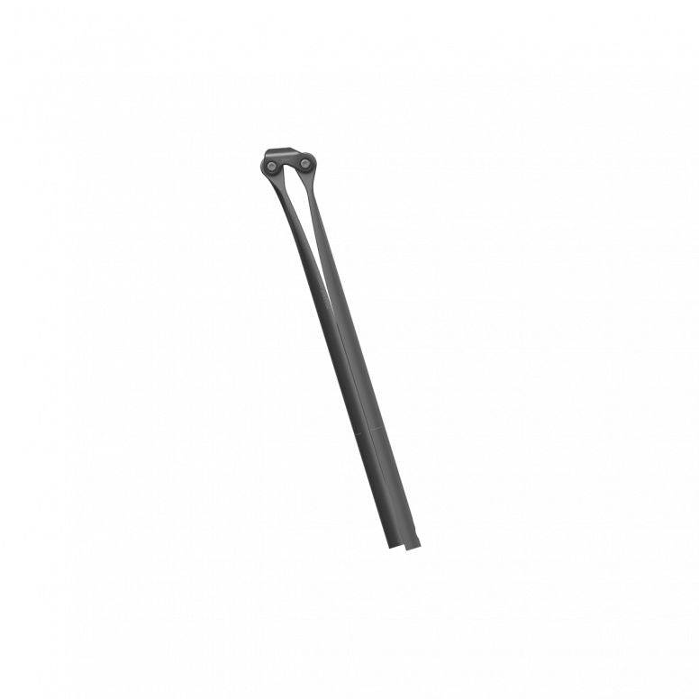 Ergon CF Allroad Pro carbon seatpost in black, 345mm length, 27.2mm diameter, for gravel and road bikes.