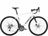 Trek Domane AL 4 Gen 4 road bike with Shimano Tiagra 10-speed drivetrain and disc brakes, shown from side view.