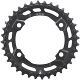 Shimano CUES FC-U6000-2 36T double chainring for MTB, compatible with 11/10/9-speed bicycle drivetrain components.