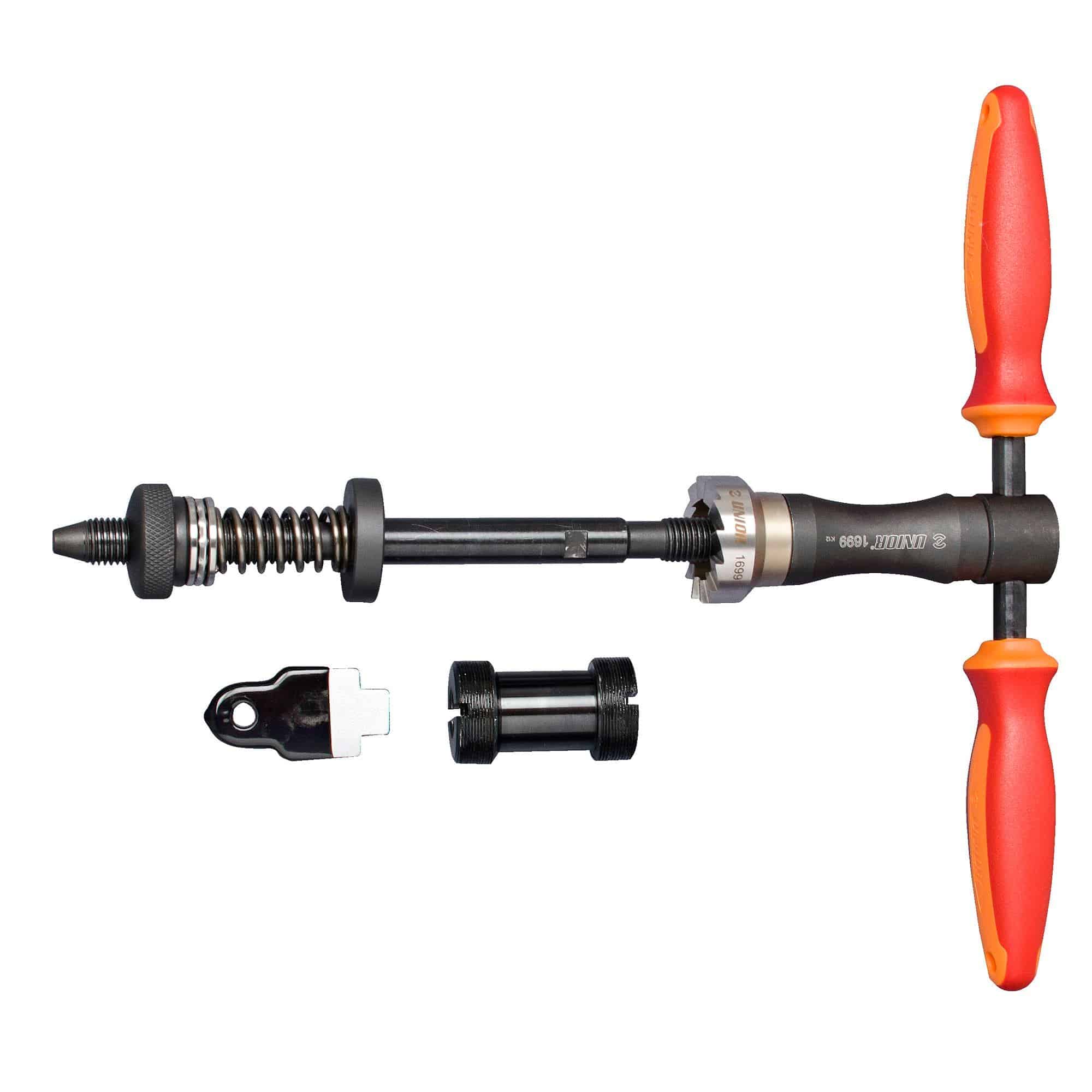 UNIOR Bottom Bracket Facing Tool for BSA and ITAL 1.37" x 24TPI with 36mm magnetic handle for bike workshop use