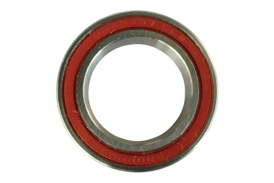 Enduro Bearings ACB MRA 2437 LLB ABEC 5 precision bearings for bike hubs and bottom brackets, showing the detailed metal components