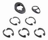 Trek Madone 9-Series headset cable routing spacer kit in black for 28.6mm non-integrated stem, component bike part.